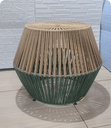 MESA DE CROCHÊ ARTESANAL 